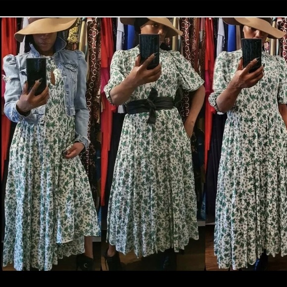 ZARA OYSTER FLORAL PRINT DRESS - Picture 2 of 6